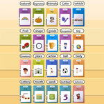 8.5 inch Children Early Education Drawing Board Card English Audiobooks, Blue / 112 Cards, Pink / 112 Cards, Blue / 255 Cards, Pink / 255 Cards