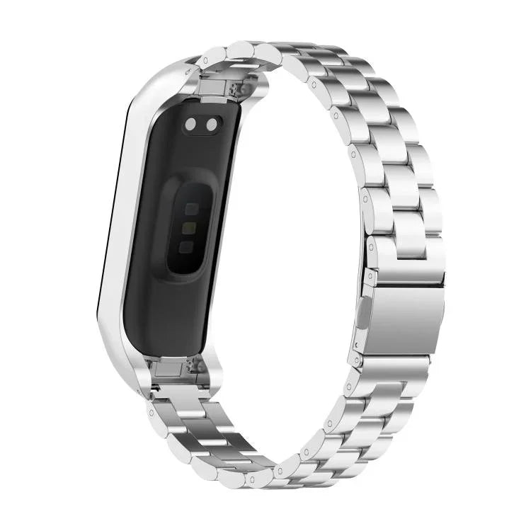 Dây đồng hồ thép ba hạt tích hợp khung kim loại xDfind, Dành cho Samsung Galaxy Fit 2