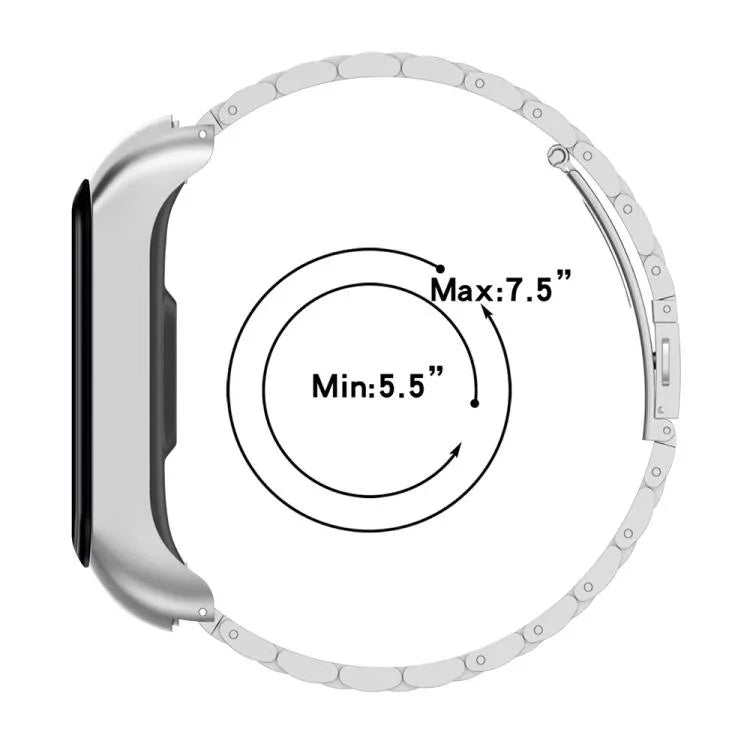 Dây đồng hồ thép ba hạt tích hợp khung kim loại xDfind, Dành cho Samsung Galaxy Fit 2
