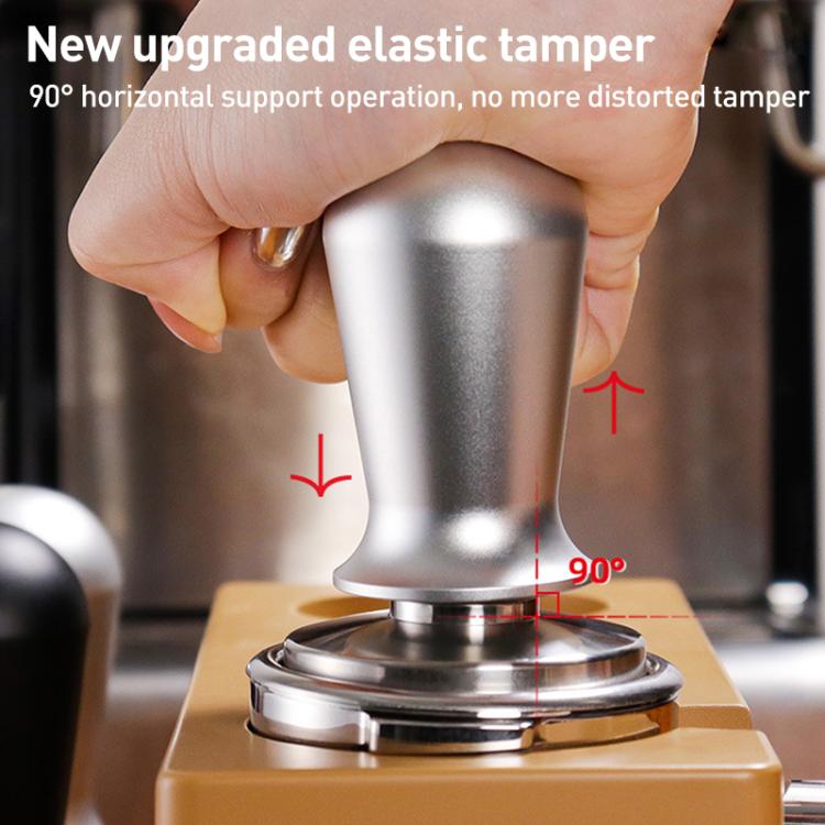 Búa ép bột cà phê bằng thép không gỉ, 51mm màu đen, 53mm màu đen, 51mm màu bạc, 53mm màu bạc, 58mm màu bạc