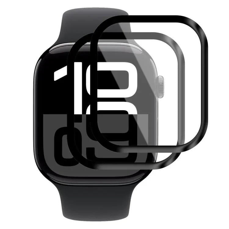2 chiếc miếng dán màn hình mềm chất liệu composite 3D cong xDfind, dành cho Apple Watch Series 6&SE&5&4 44mm, dành cho Apple Watch Series 6&SE&5&4 40mm, dành cho Apple Watch Series 11 / 10 46mm, dành cho Apple Watch Ultra 3 / 2 / 1 49mm