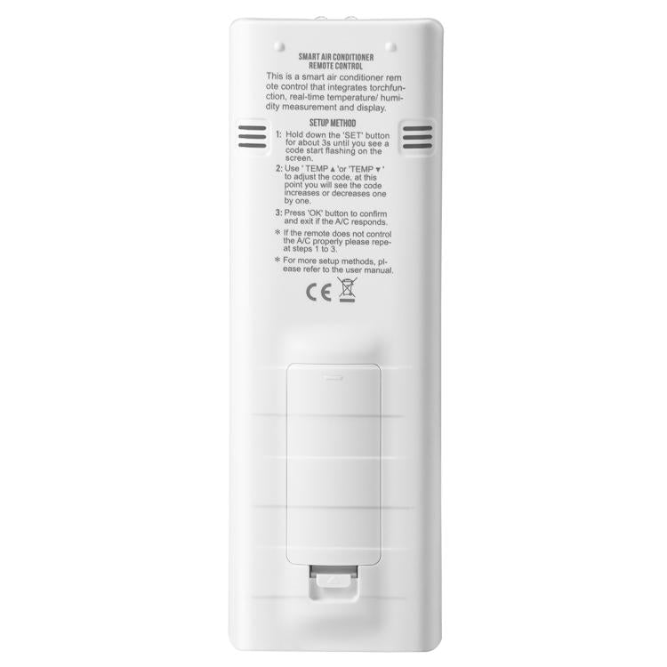 Điều khiển từ xa điều hòa không khí đa năng CHUNGHOP K-3302E với đèn pin và đèn nền LCD, K-3302E