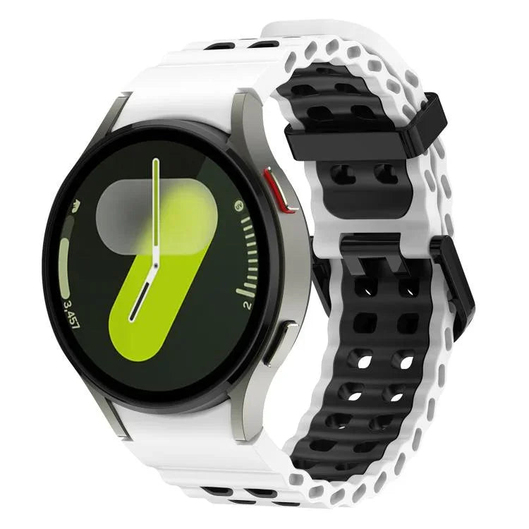 Dây đồng hồ silicone hai màu lỗ đôi Ocean, Dành cho Samsung Galaxy Watch 7 40 / 44mm