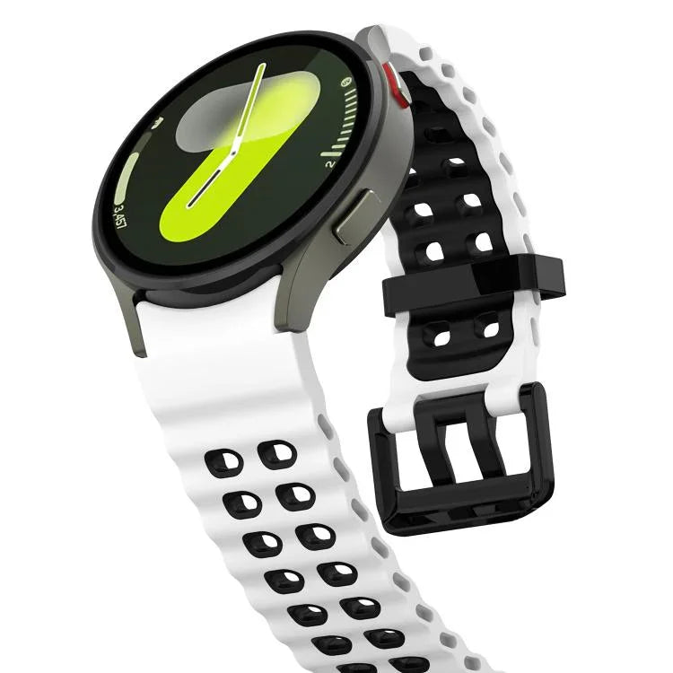 Dây đồng hồ silicone hai màu lỗ đôi Ocean, Dành cho Samsung Galaxy Watch 7 40 / 44mm