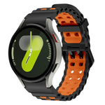 Dây đồng hồ silicone hai màu lỗ đôi Ocean, Dành cho Samsung Galaxy Watch 7 40 / 44mm