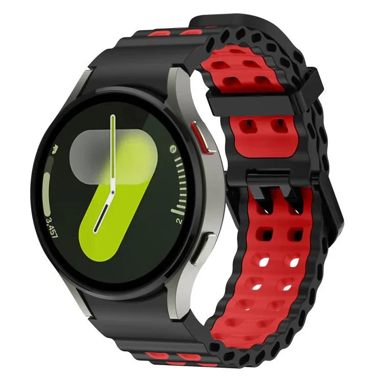 Dây đồng hồ silicone hai màu lỗ đôi Ocean, Dành cho Samsung Galaxy Watch 7 40 / 44mm