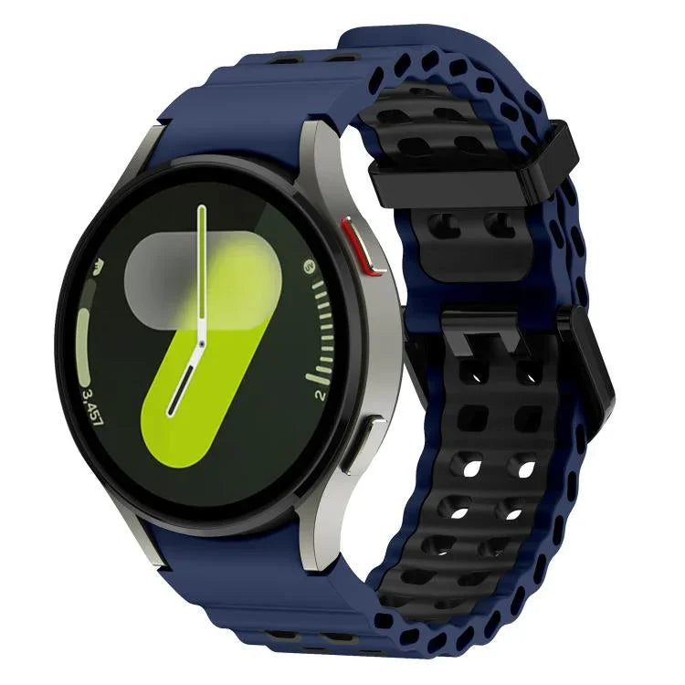 Dây đồng hồ silicone hai màu lỗ đôi Ocean, Dành cho Samsung Galaxy Watch 7 40 / 44mm