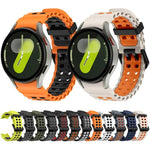 Dây đồng hồ silicone hai màu lỗ đôi Ocean, Dành cho Samsung Galaxy Watch 7 40 / 44mm