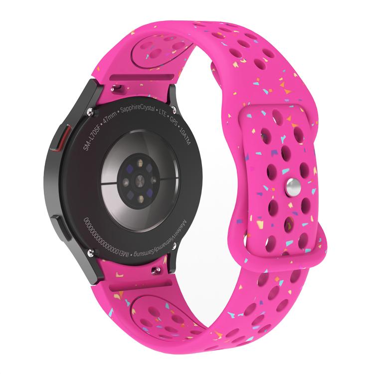 Eco-Friendly Granular Colorful Dots Silicone Watch Band, For Samsung Galaxy Watch 7 40 / 44mm