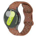 Eco-Friendly Granular Colorful Dots Silicone Watch Band, For Samsung Galaxy Watch 7 40 / 44mm