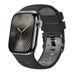 Dây đeo đồng hồ silicone hai màu hình thang, dành cho Apple Watch 46mm / 49mm / 45mm / 44mm