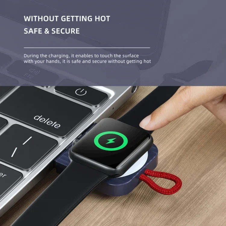 Sạc không dây từ tính di động ROCK W26 cho Apple Watch giao diện Type-C, W26 giao diện Type-C