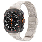 Dây đồng hồ kim loại Milanese dập nổi khóa tích hợp, Dành cho Samsung Galaxy Watch Ultra 47mm / Ultra 2025