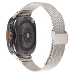 Dây đồng hồ kim loại Milanese dập nổi khóa tích hợp, Dành cho Samsung Galaxy Watch Ultra 47mm / Ultra 2025