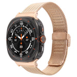 Dây đồng hồ kim loại Milanese dập nổi khóa tích hợp, Dành cho Samsung Galaxy Watch Ultra 47mm / Ultra 2025