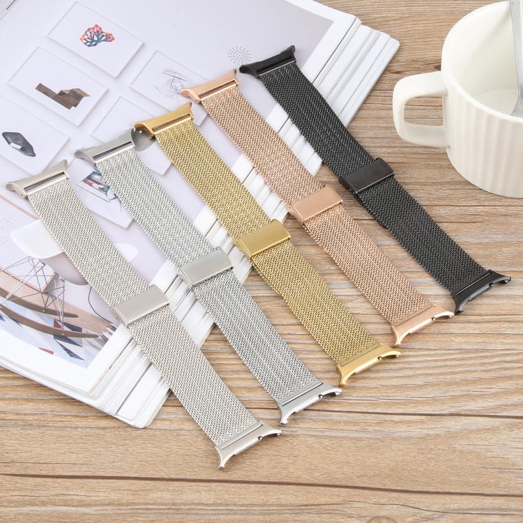 Dây đồng hồ kim loại Milanese dập nổi khóa tích hợp, Dành cho Samsung Galaxy Watch Ultra 47mm / Ultra 2025
