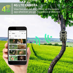 Camera săn bắn hồng ngoại phát hiện chuyển động nhìn ban đêm HD 4K phiên bản EU 4G PR802G