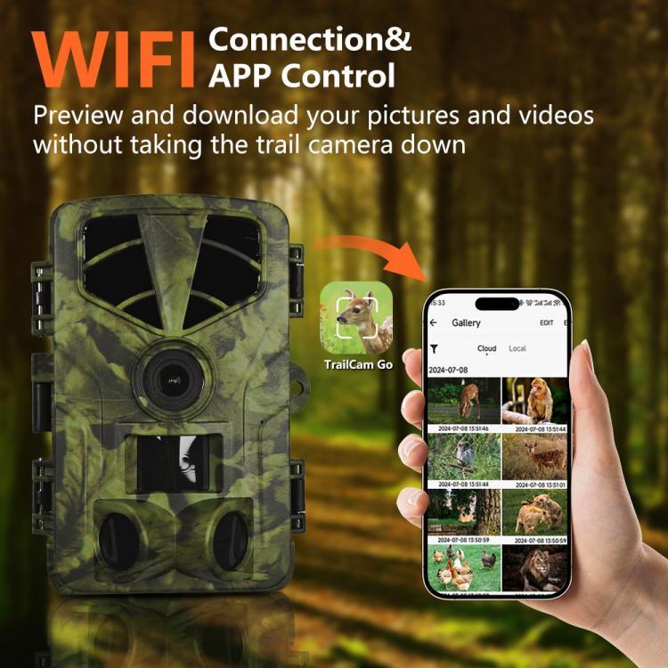 PR906W Phiên bản WiFi Camera săn bắn hồng ngoại nhìn ban đêm HD 5K, PR906W