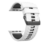 Dây đeo đồng hồ silicone hai màu họa tiết kim cương, dành cho Apple Watch 46mm / 49mm / 45mm / 44mm