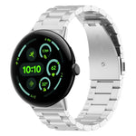 Dây đeo đồng hồ kim loại ba hạt tháo nhanh xDfind, dành cho Google Pixel Watch 4 / 3 45mm, dành cho Google Pixel Watch 4 / 3 / 2 / 1 41mm