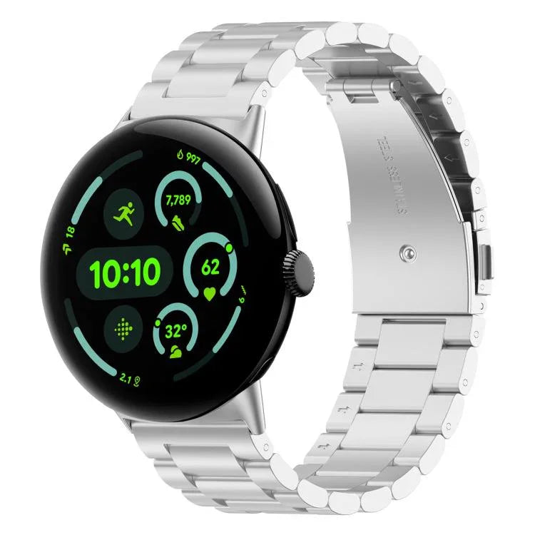 Dây đeo đồng hồ kim loại ba hạt tháo nhanh xDfind, dành cho Google Pixel Watch 4 / 3 45mm, dành cho Google Pixel Watch 4 / 3 / 2 / 1 41mm