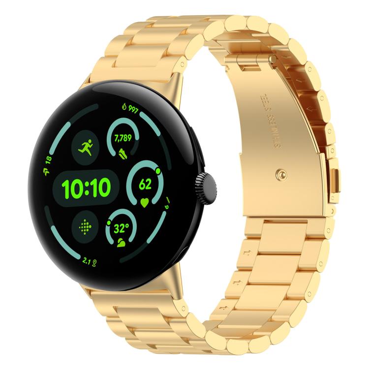 Dây đeo đồng hồ kim loại ba hạt tháo nhanh xDfind, dành cho Google Pixel Watch 4 / 3 45mm, dành cho Google Pixel Watch 4 / 3 / 2 / 1 41mm