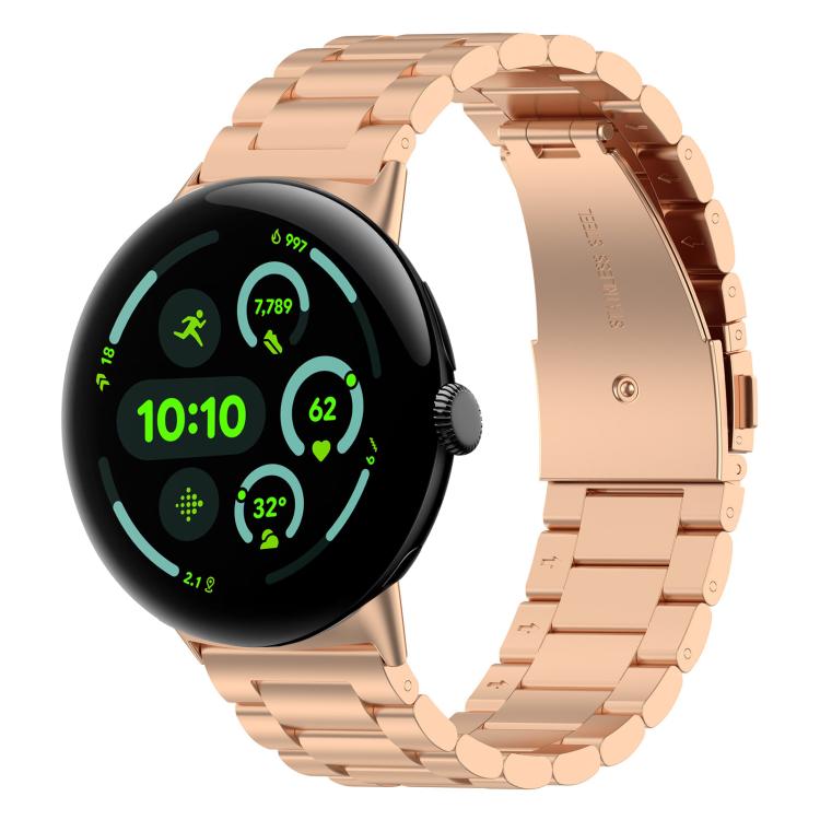 Dây đeo đồng hồ kim loại ba hạt tháo nhanh xDfind, dành cho Google Pixel Watch 4 / 3 45mm, dành cho Google Pixel Watch 4 / 3 / 2 / 1 41mm
