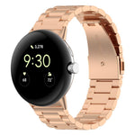 Dây đeo đồng hồ kim loại ba hạt tháo nhanh xDfind, dành cho Google Pixel Watch 4 / 3 45mm, dành cho Google Pixel Watch 4 / 3 / 2 / 1 41mm
