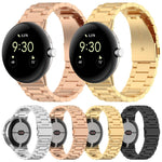Dây đeo đồng hồ kim loại ba hạt tháo nhanh xDfind, dành cho Google Pixel Watch 4 / 3 45mm, dành cho Google Pixel Watch 4 / 3 / 2 / 1 41mm