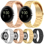 Dây đeo đồng hồ kim loại ba hạt tháo nhanh xDfind, dành cho Google Pixel Watch 4 / 3 45mm, dành cho Google Pixel Watch 4 / 3 / 2 / 1 41mm