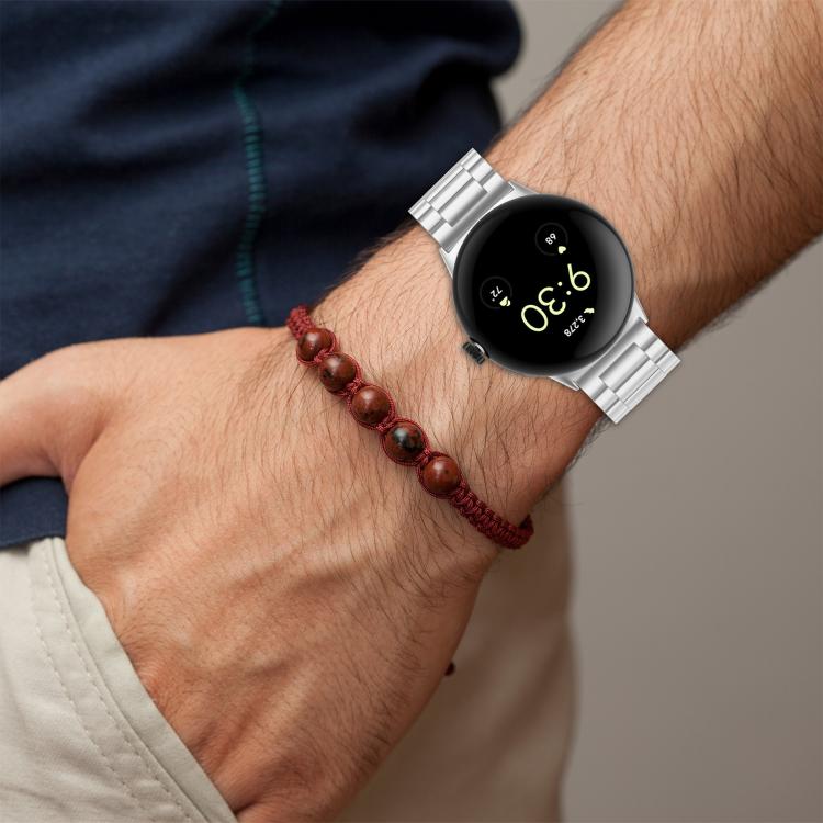 Dây đeo đồng hồ kim loại ba hạt tháo nhanh xDfind, dành cho Google Pixel Watch 4 / 3 45mm, dành cho Google Pixel Watch 4 / 3 / 2 / 1 41mm