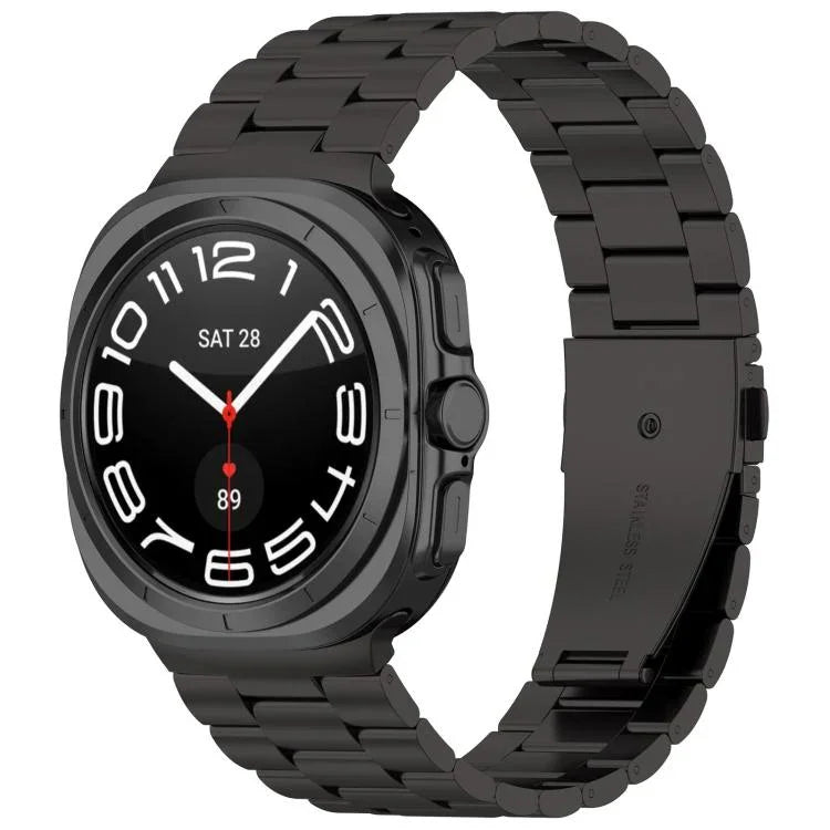 Dây đồng hồ kim loại ba hạt xDfind, Dành cho Samsung Galaxy Watch Ultra 47mm, Dành cho Samsung Galaxy Watch 7 / FE / 6 / 5 / 4, Dành cho Samsung Galaxy Fit3