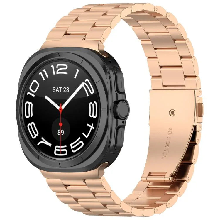 Dây đồng hồ kim loại ba hạt xDfind, Dành cho Samsung Galaxy Watch Ultra 47mm, Dành cho Samsung Galaxy Watch 7 / FE / 6 / 5 / 4, Dành cho Samsung Galaxy Fit3