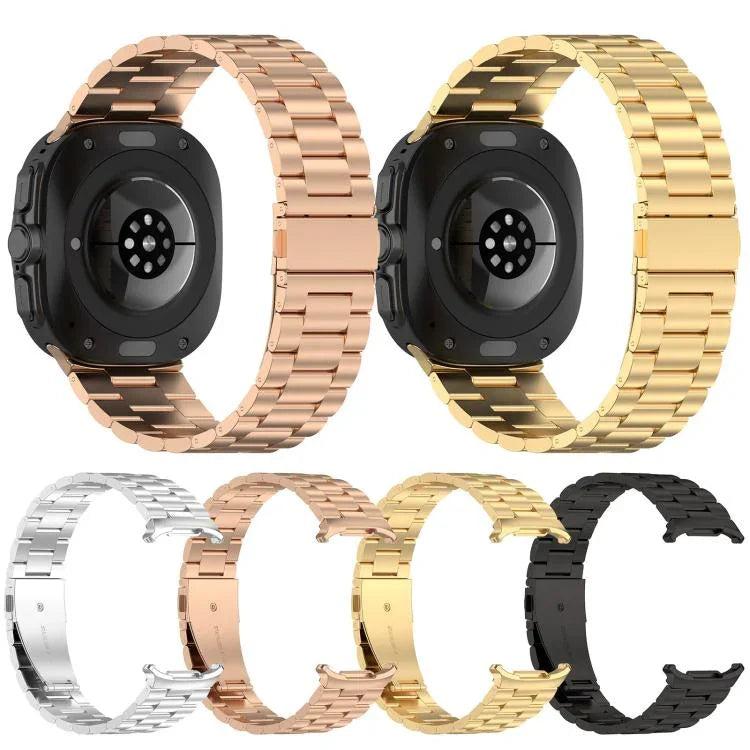 Dây đồng hồ kim loại ba hạt xDfind, Dành cho Samsung Galaxy Watch Ultra 47mm, Dành cho Samsung Galaxy Watch 7 / FE / 6 / 5 / 4, Dành cho Samsung Galaxy Fit3