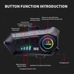 Tai nghe Bluetooth mũ bảo hiểm xe máy SOMAN với micro thoại stereo, M6-Mic cứng, M6-Mic mềm