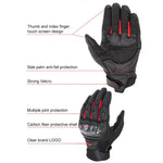 Găng Tay Xe Máy SOMAN MG21 Da Cừu Sợi Carbon Găng Tay Chống Trượt Đi Đường Trường, M, L, XL, XXL