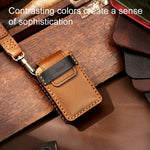 For Volvo XC60 / XC90 / S90 5-button C046 Crazy Horse Cowhide Car Key Protection Cover, For Volvo XC60 5-button, For Volvo XC60 / XC90 / S90 5-button