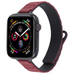 Dây đeo đồng hồ silicone nam châm hình chữ I mảnh mai, dành cho Apple Watch 46mm / 49mm / 45mm / 44mm, dành cho Apple Watch 42mm / 41mm / 40mm / 38mm