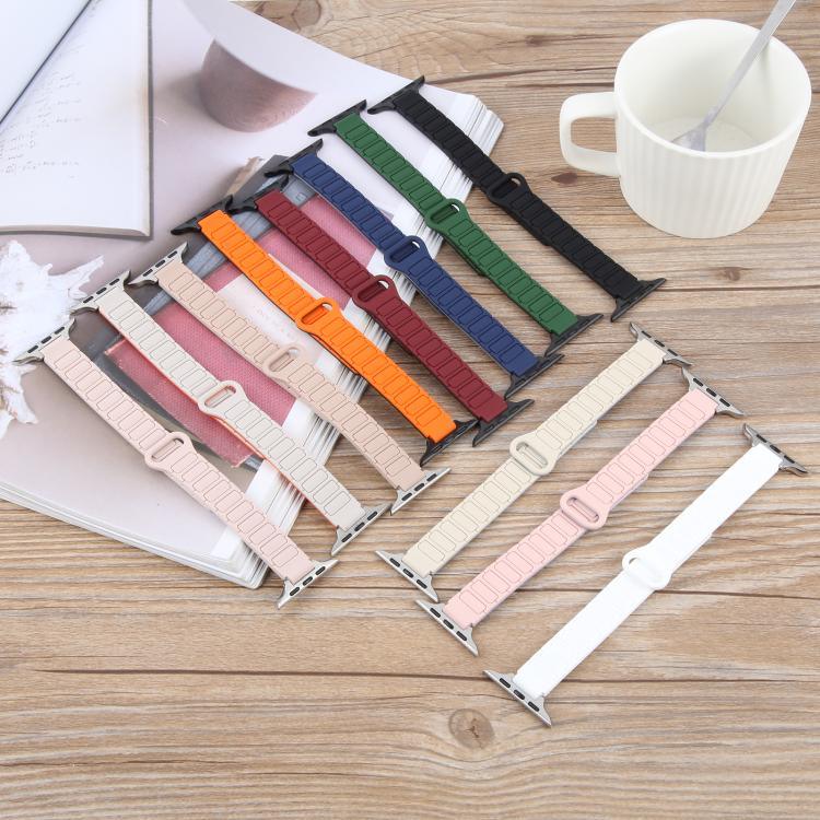 Dây đeo đồng hồ silicone nam châm hình chữ I mảnh mai, dành cho Apple Watch 46mm / 49mm / 45mm / 44mm, dành cho Apple Watch 42mm / 41mm / 40mm / 38mm