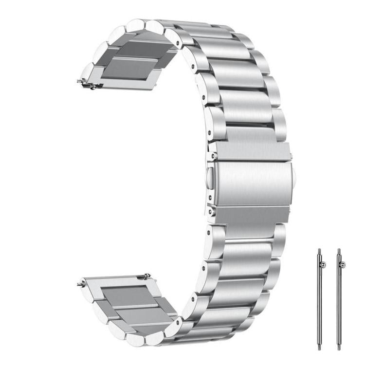 xDfind Three Beads Stainless Steel Watch Band, 14mm, 18mm, 20mm, 22mm