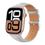 Dây đeo đồng hồ da hạt mịn cá mập đen xDfind, dành cho Apple Watch 42 / 44 / 45 / 46 / 49mm, dành cho Apple Watch 38 / 40 / 41 / S10 42mm