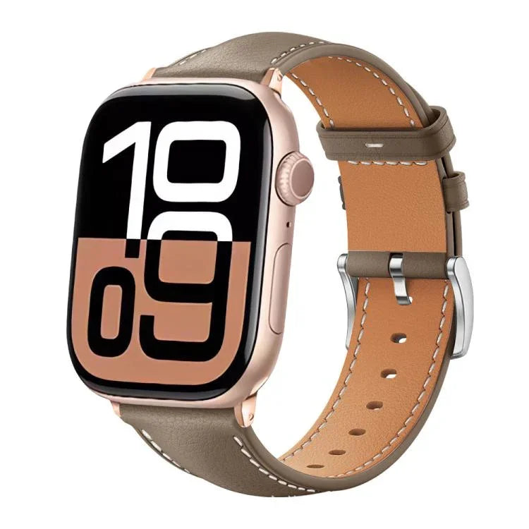 Dây đeo đồng hồ da hạt mịn cá mập đen xDfind, dành cho Apple Watch 42 / 44 / 45 / 46 / 49mm, dành cho Apple Watch 38 / 40 / 41 / S10 42mm