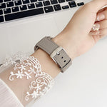 Dây đeo đồng hồ da hạt mịn cá mập đen xDfind, dành cho Apple Watch 42 / 44 / 45 / 46 / 49mm, dành cho Apple Watch 38 / 40 / 41 / S10 42mm