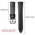 Dây đeo đồng hồ da hạt mịn cá mập đen xDfind, dành cho Apple Watch 42 / 44 / 45 / 46 / 49mm, dành cho Apple Watch 38 / 40 / 41 / S10 42mm