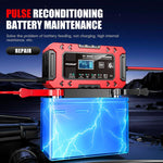 FOXSUR FBC1206F 12V 6A Car Motorcycle Battery Charger Smart Repair Multi-function Charger, EU Plug, US Plug, UK Plug, AU Plug