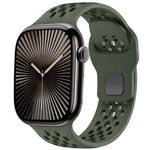 Dây đồng hồ silicone khóa ngược lưới xDfind, dành cho Apple Watch 46mm / 49mm / 45mm / 44mm, dành cho Apple Watch 42mm / 41mm / 40mm / 38mm