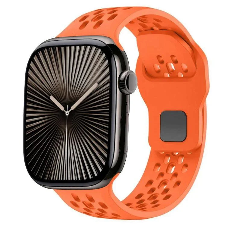 Dây đồng hồ silicone khóa ngược lưới xDfind, dành cho Apple Watch 46mm / 49mm / 45mm / 44mm, dành cho Apple Watch 42mm / 41mm / 40mm / 38mm