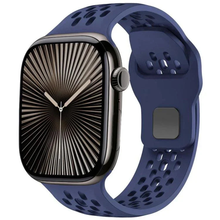 Dây đồng hồ silicone khóa ngược lưới xDfind, dành cho Apple Watch 46mm / 49mm / 45mm / 44mm, dành cho Apple Watch 42mm / 41mm / 40mm / 38mm