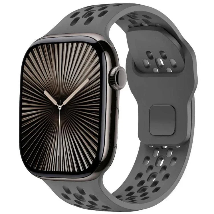 Dây đồng hồ silicone khóa ngược lưới xDfind, dành cho Apple Watch 46mm / 49mm / 45mm / 44mm, dành cho Apple Watch 42mm / 41mm / 40mm / 38mm