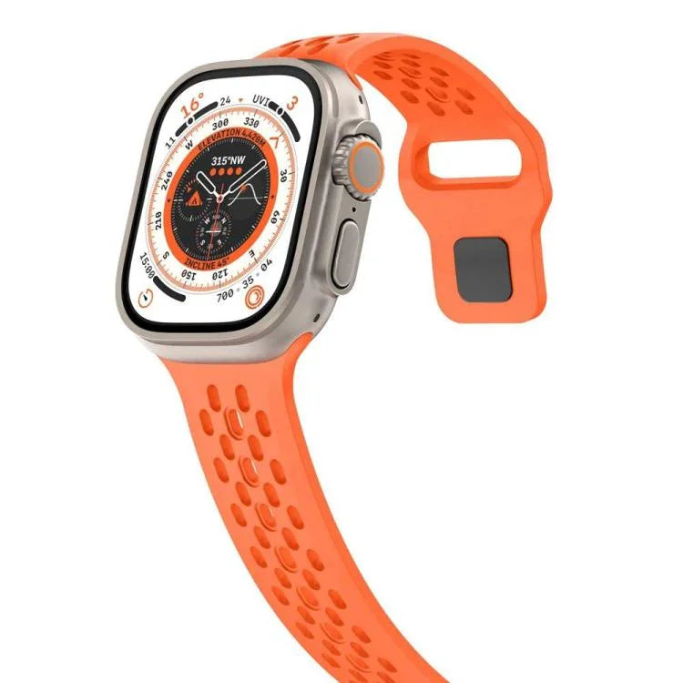 Dây đồng hồ silicone khóa ngược lưới xDfind, dành cho Apple Watch 46mm / 49mm / 45mm / 44mm, dành cho Apple Watch 42mm / 41mm / 40mm / 38mm